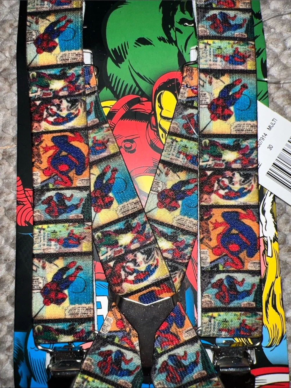 Marvel Spider-Man Suspenders Kids New with Tags